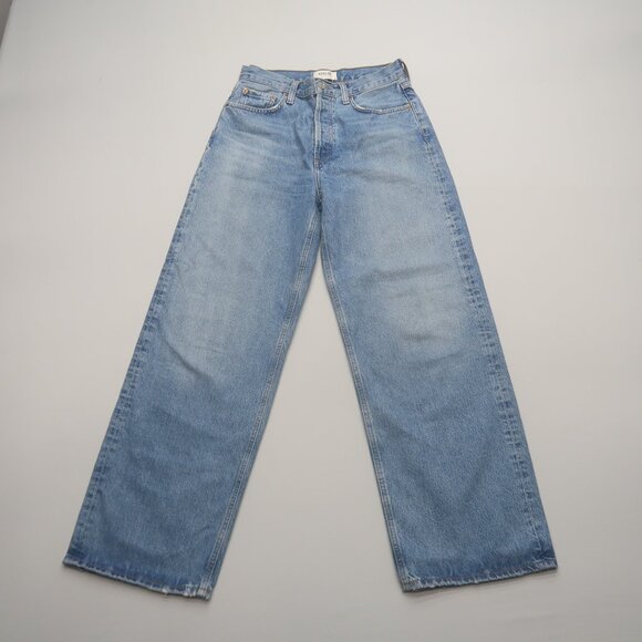 Agolde Low Slung Baggy Jeans in Libertine Size 25 - Picture 3 of 13